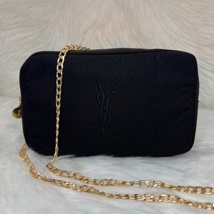 YSL Saint Laurent Canvas Camera Style Bag